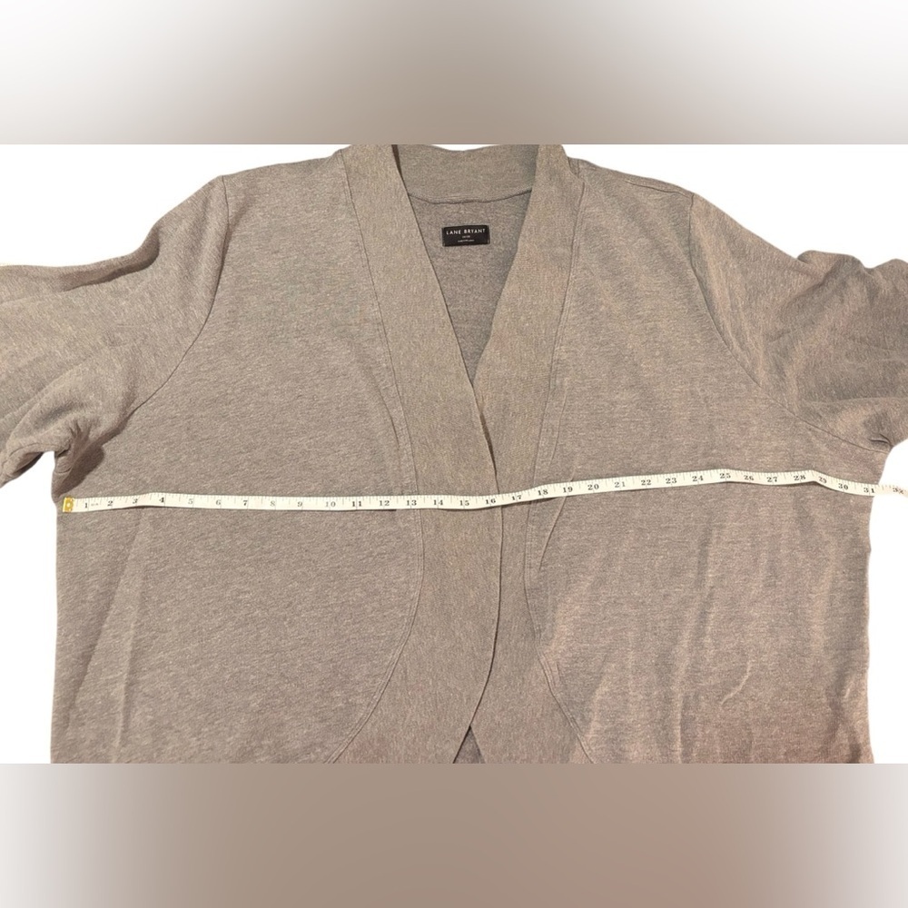 Lane Bryant Gray Open-Front Sweater - Picture 5 of 5